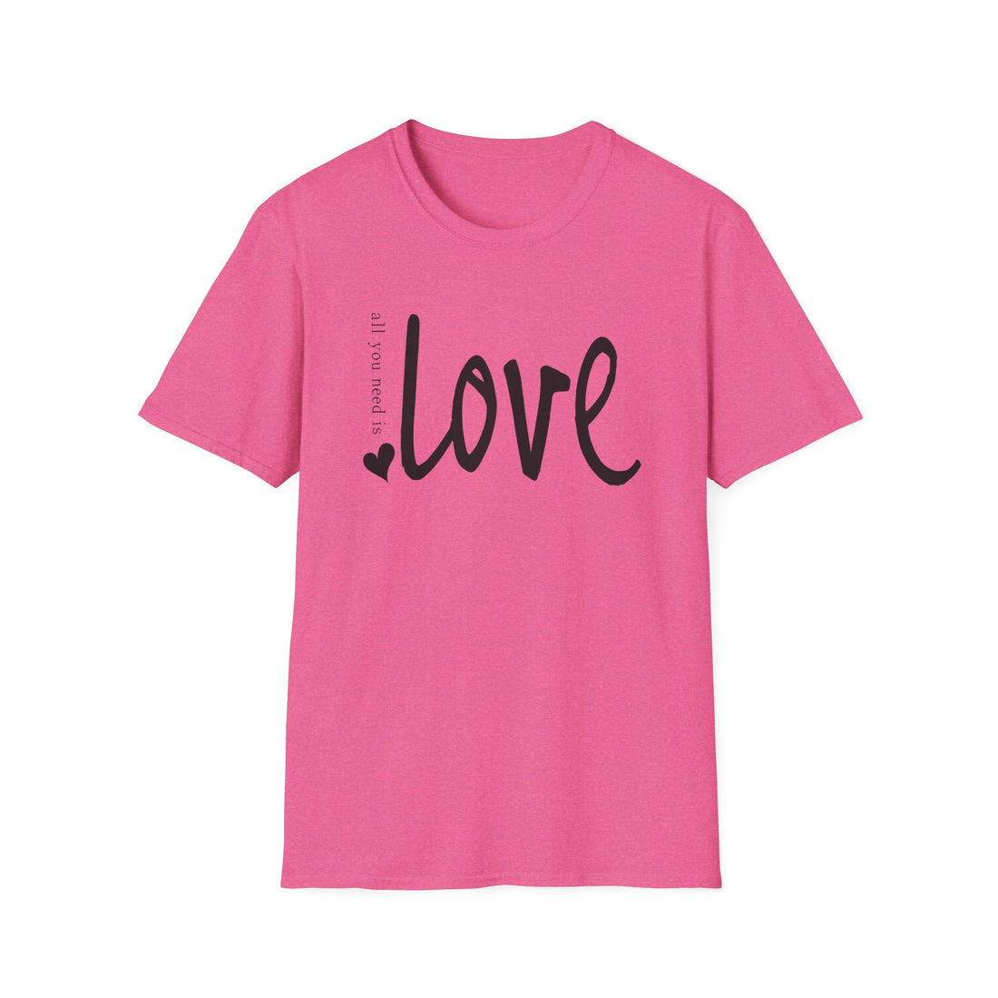Love Unisex Softstyle T-Shirt | Casual Gift, Everyday Wear, Valentine's Day, Romantic Apparel, Comfortable Tee - T-Shirt - Positively Sassy - Love Unisex Softstyle T-Shirt | Casual Gift, Everyday Wear, Valentine's Day, Romantic Apparel, Comfortable Tee
