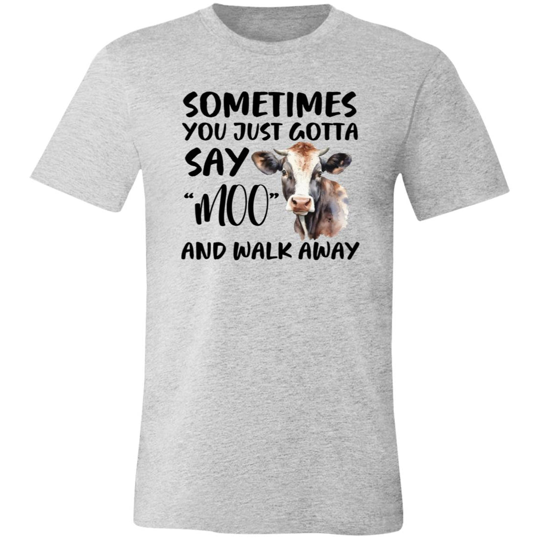 Moo and Walk Bella Short - Sleeve T-Shirt - T-Shirts - Positively Sassy - Moo and Walk Bella Short - Sleeve T-Shirt