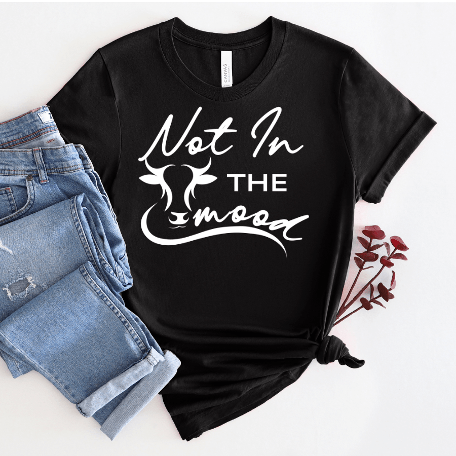 Not In The Mood Bella Short - Sleeve T-Shirt - T-Shirts - Positively Sassy - Not In The Mood Bella Short - Sleeve T-Shirt