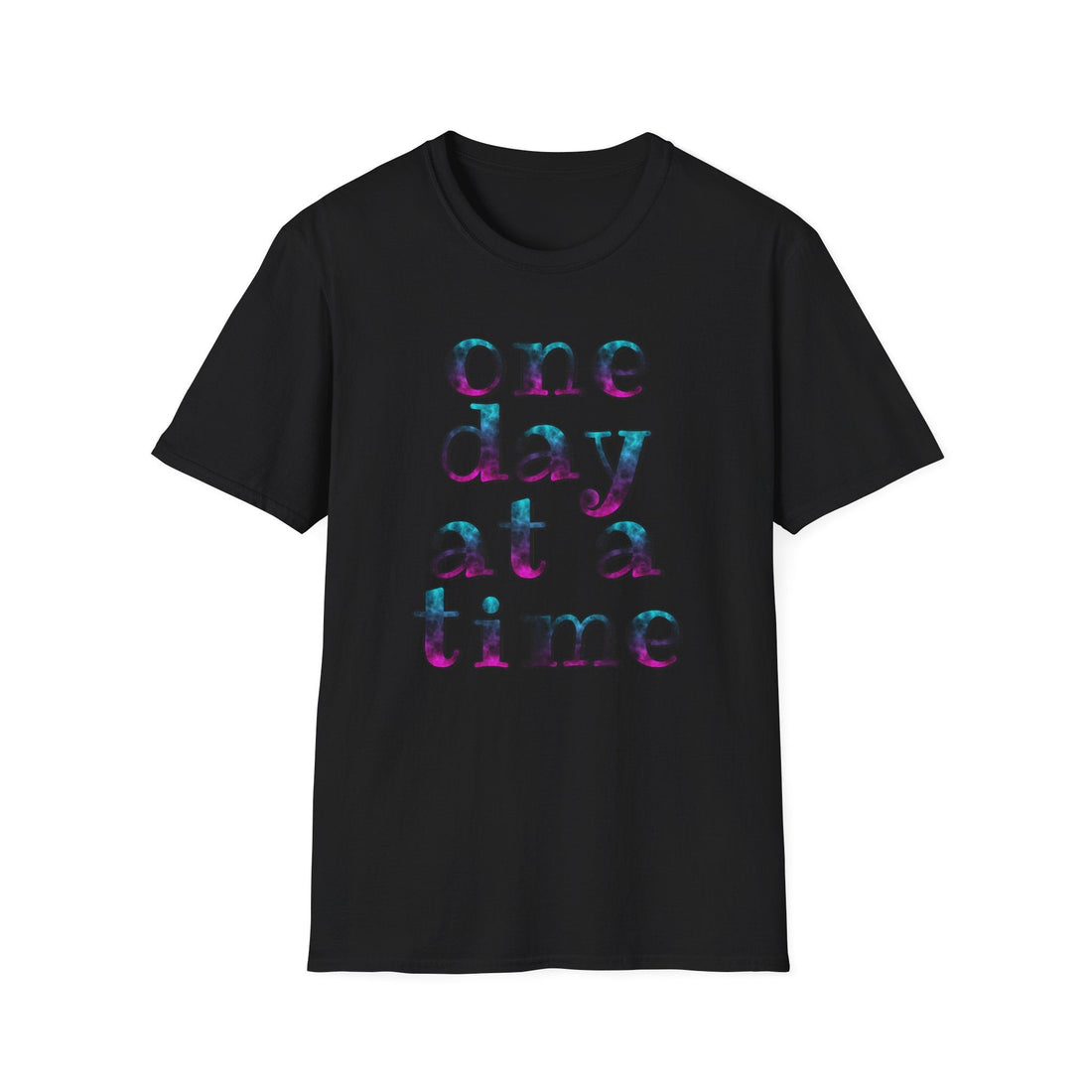 One Day Unisex Softstyle T-Shirt - 'One Day at a Time' Motivational Tee - T-Shirt - Positively Sassy - One Day Unisex Softstyle T-Shirt - 'One Day at a Time' Motivational Tee