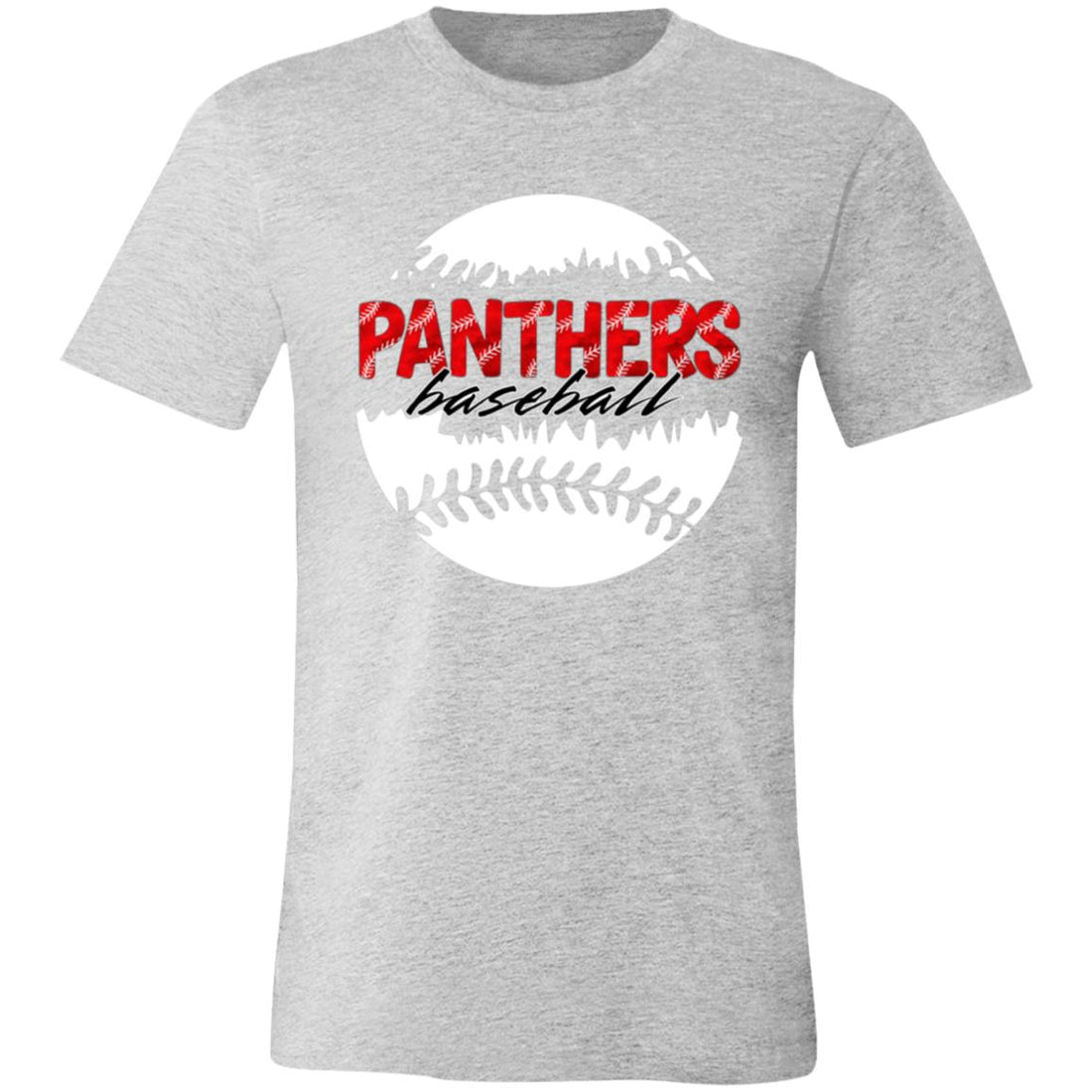 Panthers Baseball Split T-Shirt - T-Shirts - Positively Sassy - Panthers Baseball Split T-Shirt