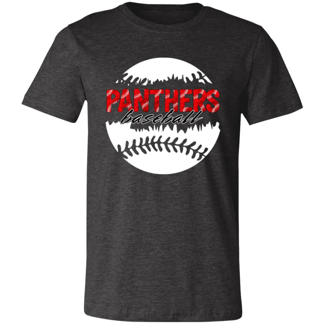 Panthers Baseball Split T-Shirt - T-Shirts - Positively Sassy - Panthers Baseball Split T-Shirt