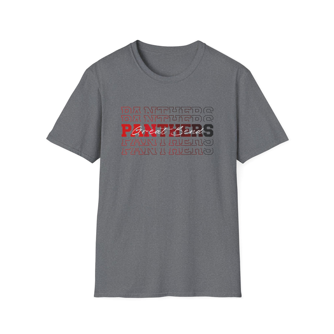 Panthers Fade Unisex Softstyle T-Shirt - Proud Panthers Sweet Bend Design - T-Shirt - Positively Sassy - Panthers Fade Unisex Softstyle T-Shirt - Proud Panthers Sweet Bend Design
