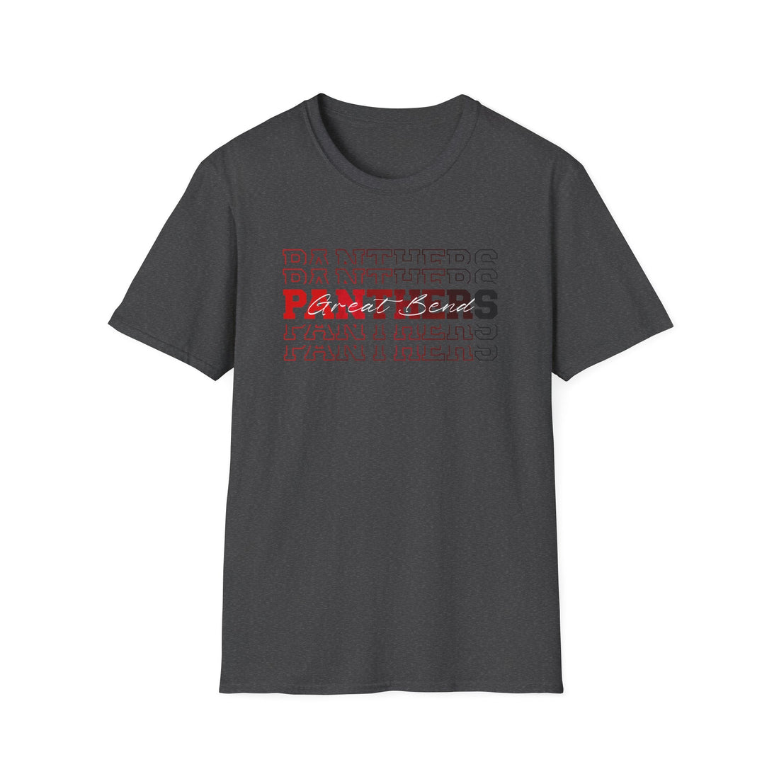 Panthers Fade Unisex Softstyle T-Shirt - Proud Panthers Sweet Bend Design - T-Shirt - Positively Sassy - Panthers Fade Unisex Softstyle T-Shirt - Proud Panthers Sweet Bend Design