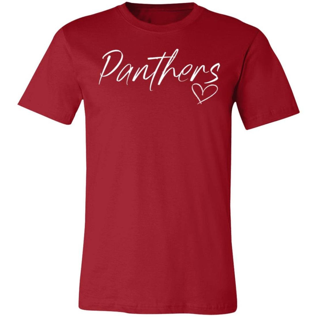 Panthers Heart T-Shirt - T-Shirts - Positively Sassy - Panthers Heart T-Shirt
