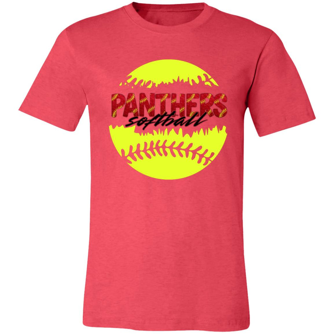 Panthers Softball Split T-Shirt - T-Shirts - Positively Sassy - Panthers Softball Split T-Shirt