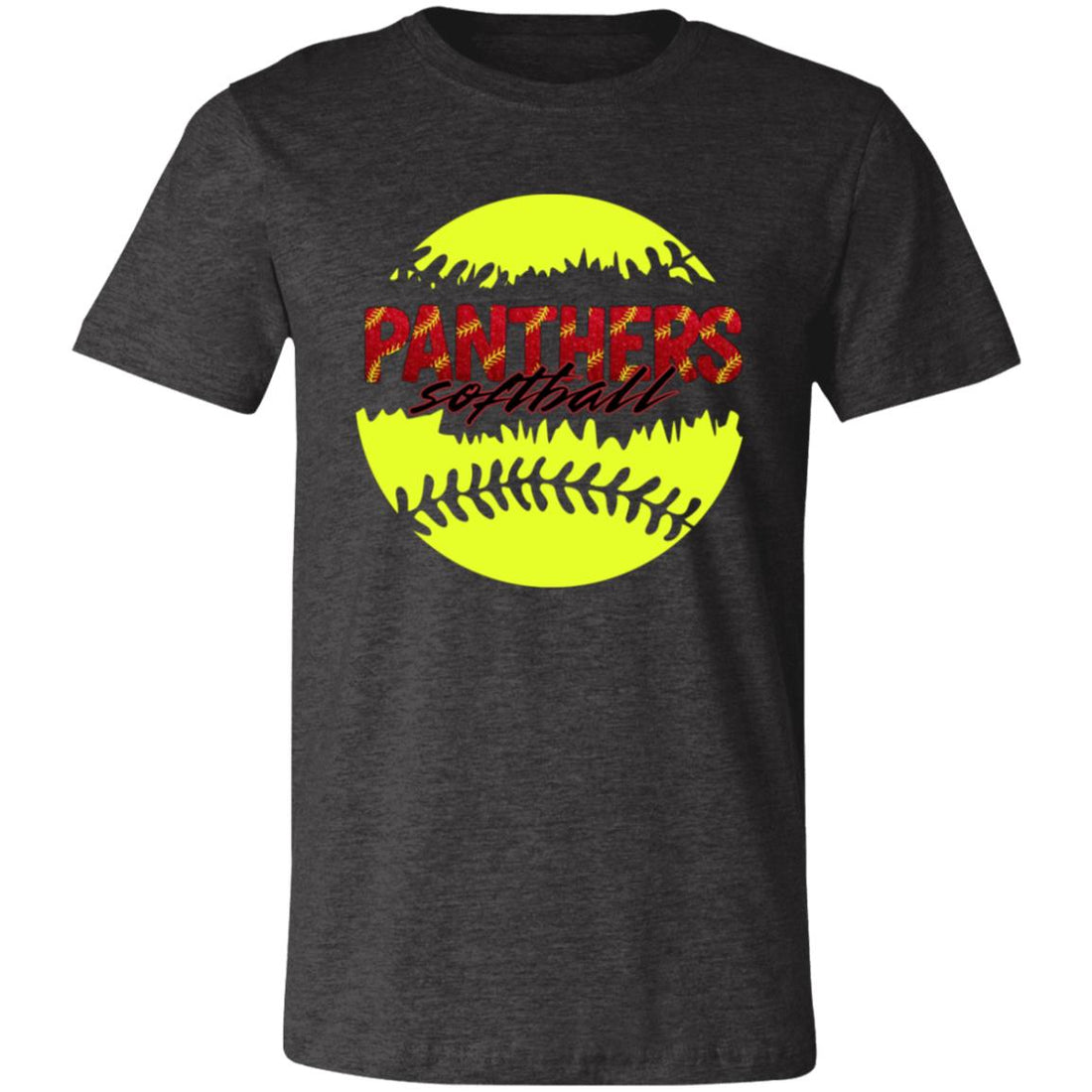 Panthers Softball Split T-Shirt - T-Shirts - Positively Sassy - Panthers Softball Split T-Shirt