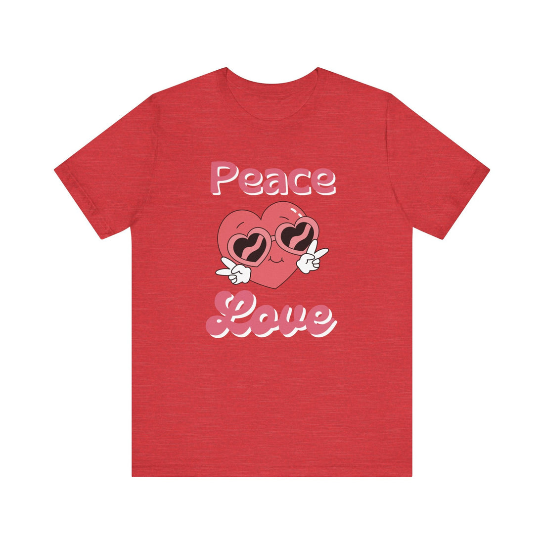Peace Love Bella 3001 Jersey Short Sleeve Tee - T-Shirt - Positively Sassy - Peace Love Bella 3001 Jersey Short Sleeve Tee