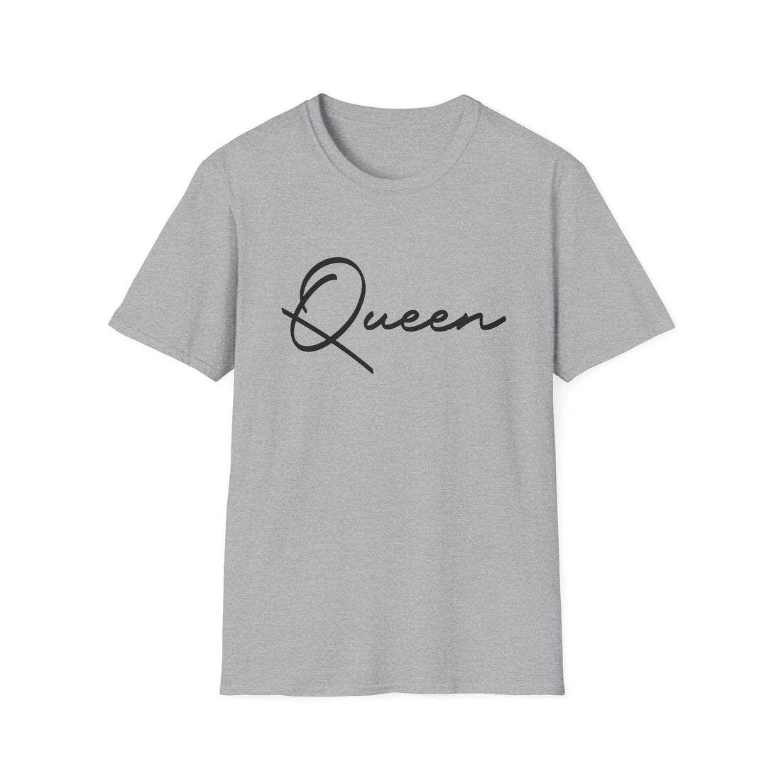 Queen Unisex Softstyle T-Shirt – Empowering Statement Tee for Fashion Lovers - T-Shirt - Positively Sassy - Queen Unisex Softstyle T-Shirt – Empowering Statement Tee for Fashion Lovers