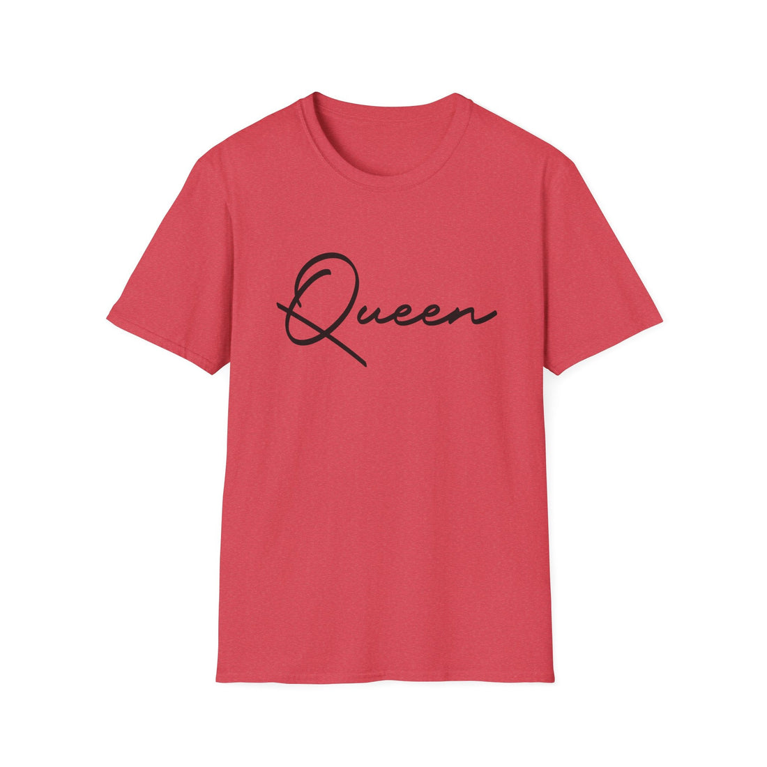 Queen Unisex Softstyle T-Shirt – Empowering Statement Tee for Fashion Lovers - T-Shirt - Positively Sassy - Queen Unisex Softstyle T-Shirt – Empowering Statement Tee for Fashion Lovers
