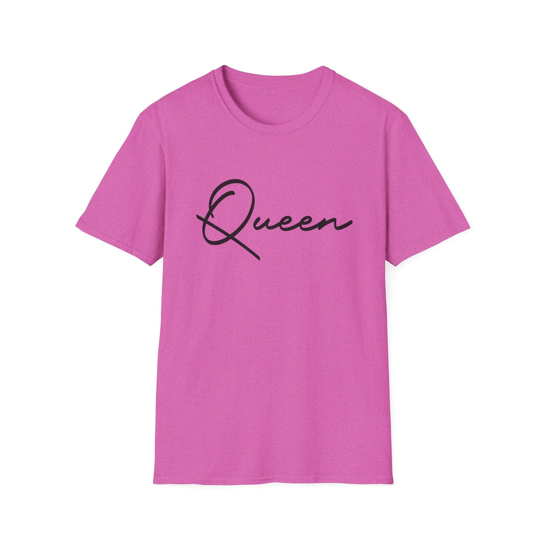 Queen Unisex Softstyle T-Shirt – Empowering Statement Tee for Fashion Lovers - T-Shirt - Positively Sassy - Queen Unisex Softstyle T-Shirt – Empowering Statement Tee for Fashion Lovers