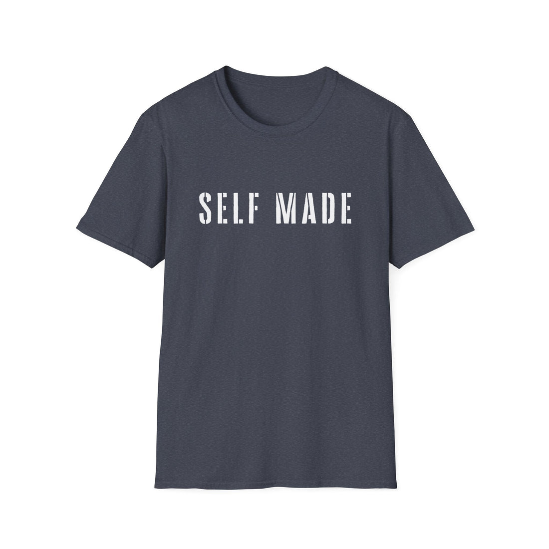 Self Made Unisex Softstyle T-Shirt - Motivational Black Tee for Entrepreneurs - T-Shirt - Positively Sassy - Self Made Unisex Softstyle T-Shirt - Motivational Black Tee for Entrepreneurs