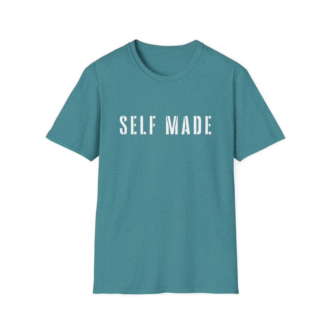 Self Made Unisex Softstyle T-Shirt - Motivational Black Tee for Entrepreneurs - T-Shirt - Positively Sassy - Self Made Unisex Softstyle T-Shirt - Motivational Black Tee for Entrepreneurs