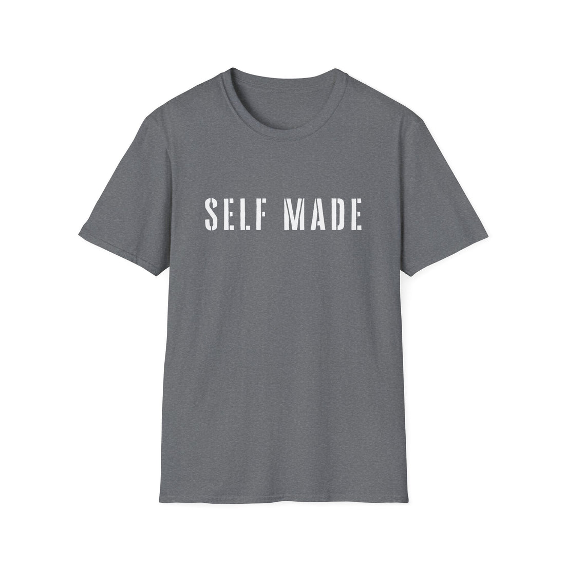 Self Made Unisex Softstyle T-Shirt - Motivational Black Tee for Entrepreneurs - T-Shirt - Positively Sassy - Self Made Unisex Softstyle T-Shirt - Motivational Black Tee for Entrepreneurs