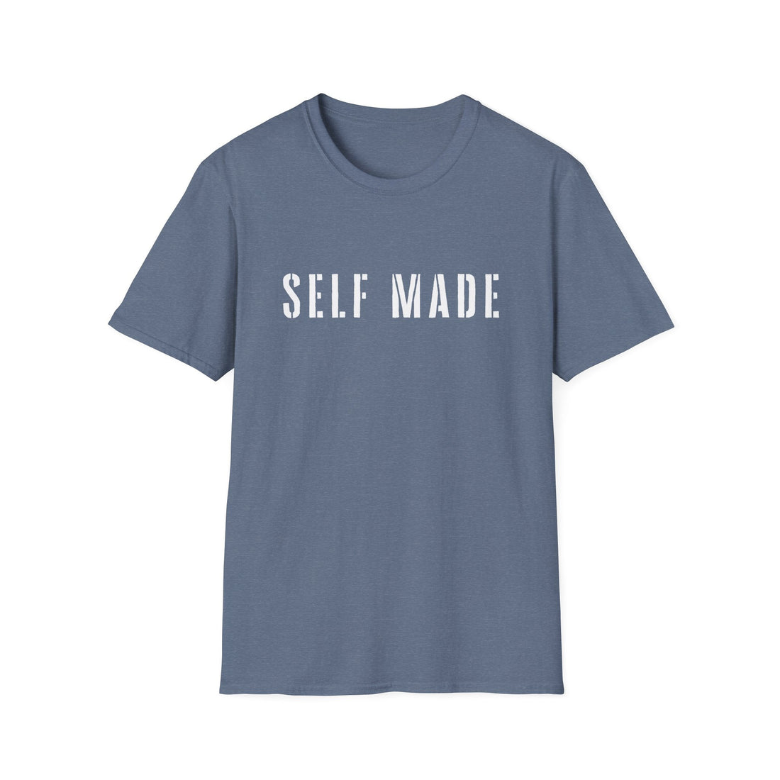 Self Made Unisex Softstyle T-Shirt - Motivational Black Tee for Entrepreneurs - T-Shirt - Positively Sassy - Self Made Unisex Softstyle T-Shirt - Motivational Black Tee for Entrepreneurs