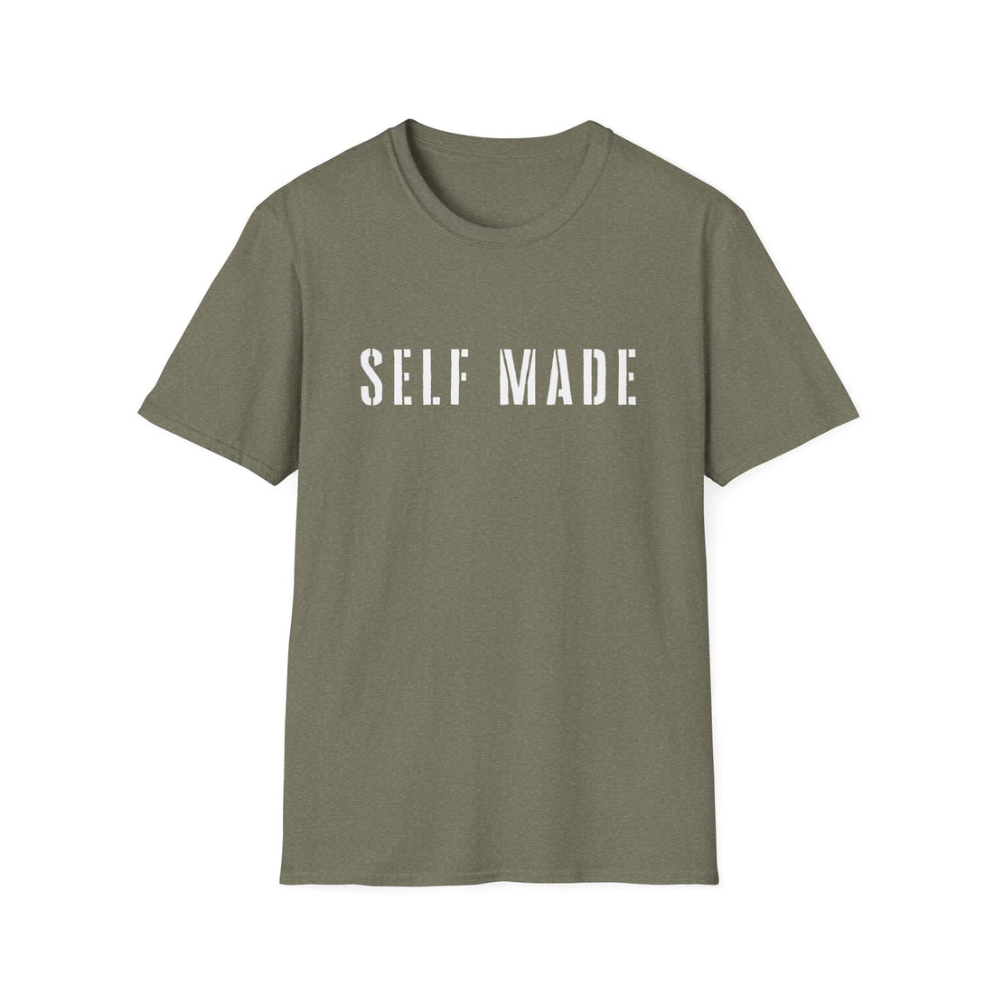 Self Made Unisex Softstyle T-Shirt - Motivational Black Tee for Entrepreneurs - T-Shirt - Positively Sassy - Self Made Unisex Softstyle T-Shirt - Motivational Black Tee for Entrepreneurs