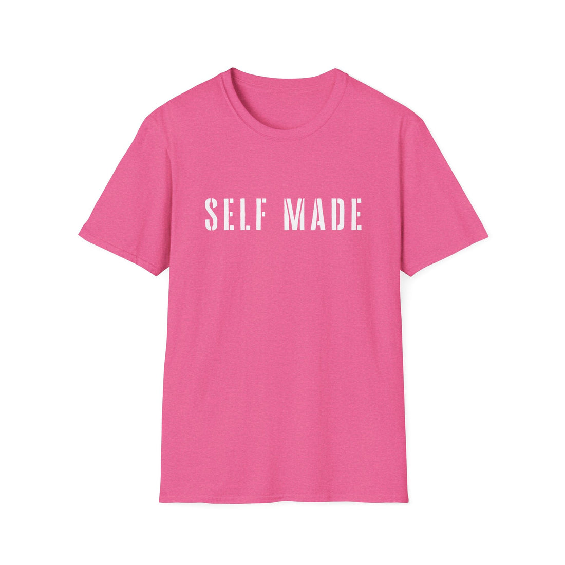 Self Made Unisex Softstyle T-Shirt - Motivational Black Tee for Entrepreneurs - T-Shirt - Positively Sassy - Self Made Unisex Softstyle T-Shirt - Motivational Black Tee for Entrepreneurs