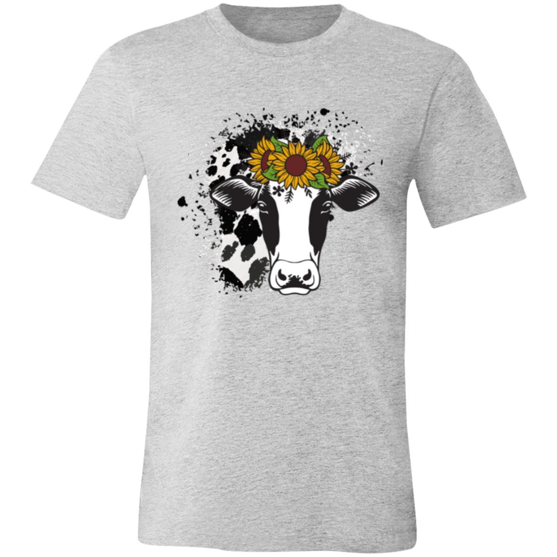 Sunflower Cow Bella Short - Sleeve T-Shirt - T-Shirts - Positively Sassy - Sunflower Cow Bella Short - Sleeve T-Shirt
