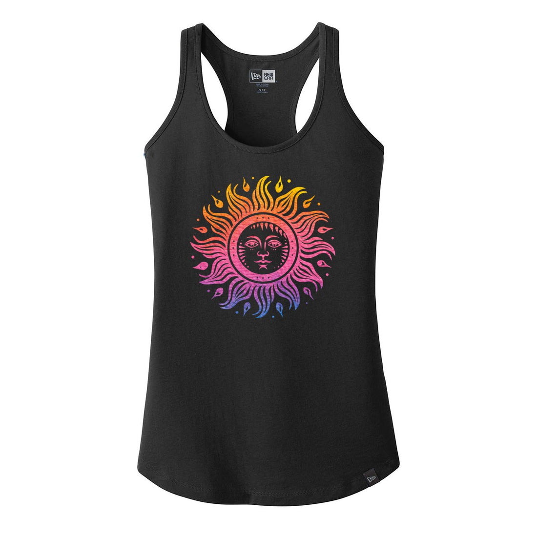 Sunshine New Era Ladies Heritage Blend Racerback Tank. LNEA105 - Tank Tops - Positively Sassy - Sunshine New Era Ladies Heritage Blend Racerback Tank. LNEA105