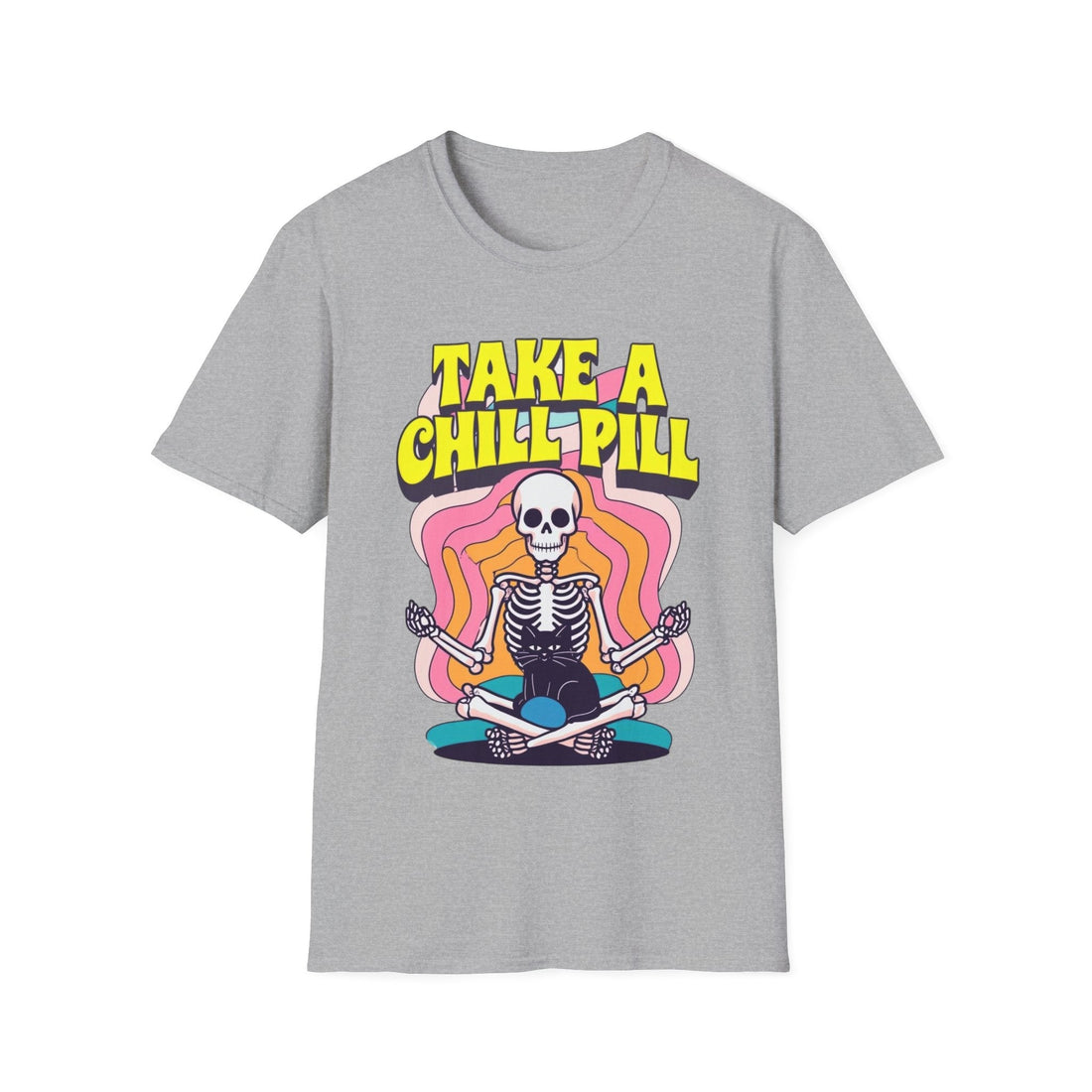 Take A Chill Pill Softstyle T-Shirt - T-Shirt - Positively Sassy - Take A Chill Pill Softstyle T-Shirt