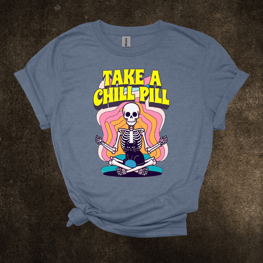 Take A Chill Pill Softstyle T-Shirt - T-Shirt - Positively Sassy - Take A Chill Pill Softstyle T-Shirt