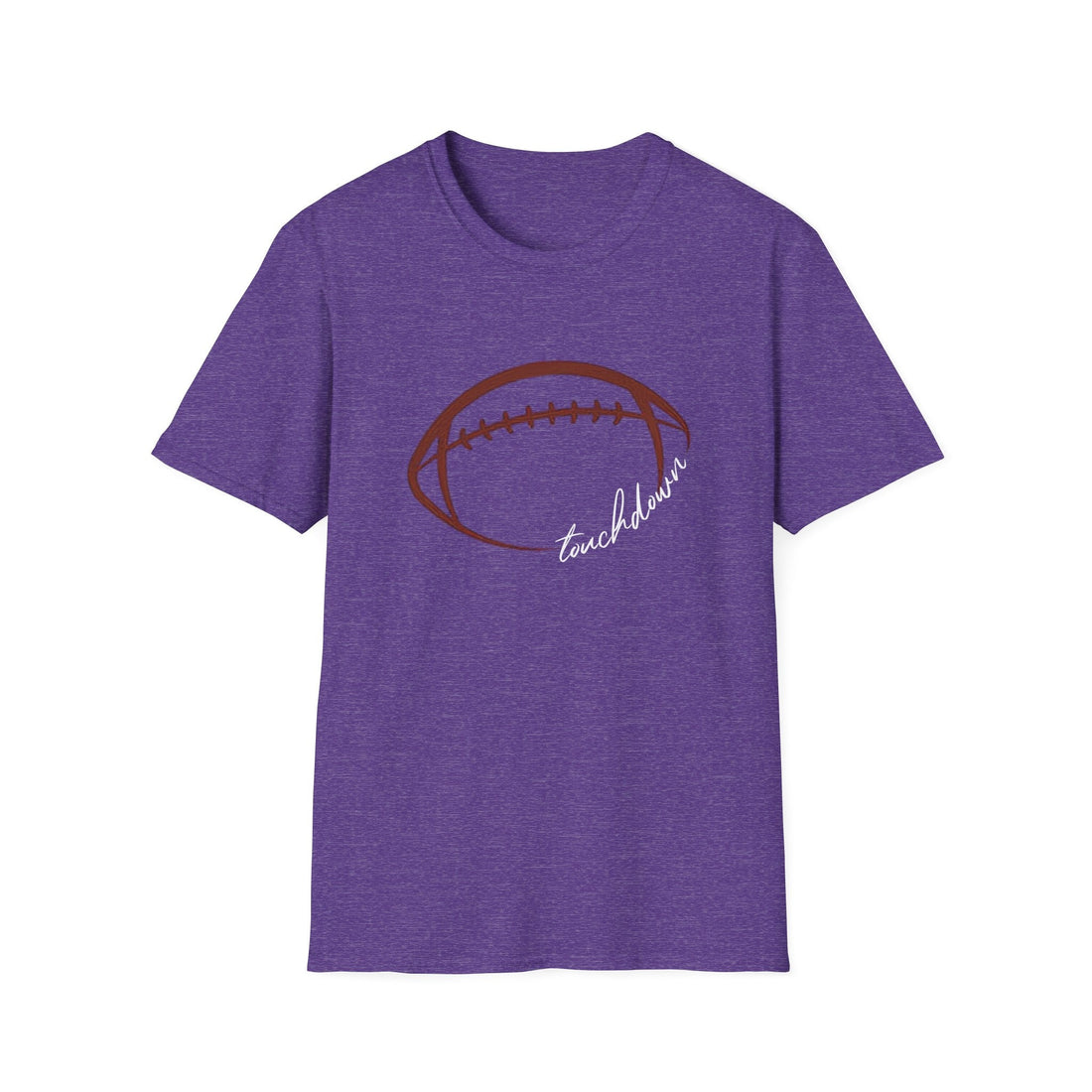 Touchdown Football T-Shirt, Sports Fan Tee, Game Day Apparel, Unisex Softstyle Shirt, Football Season Gift, Casual Wear - T-Shirt - Positively Sassy - Touchdown Football T-Shirt, Sports Fan Tee, Game Day Apparel, Unisex Softstyle Shirt, Football Season Gift, Casual Wear