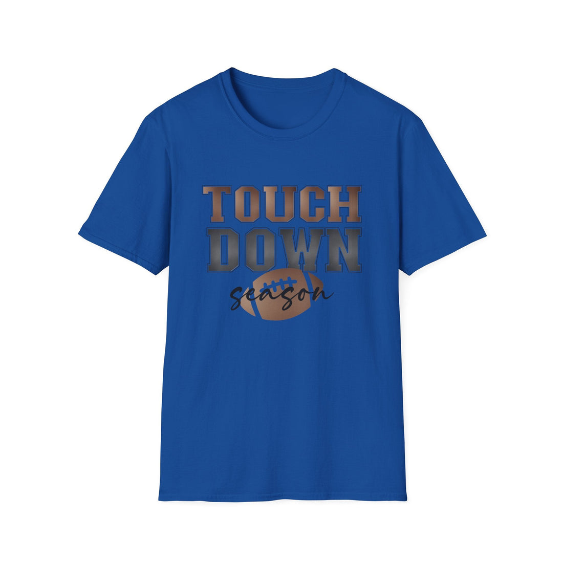 Touchdown Season Unisex Softstyle T-Shirt, Casual Tee, Football Fan Gear, Game Day Apparel, Sports Lover Gift - T-Shirt - Positively Sassy - Touchdown Season Unisex Softstyle T-Shirt, Casual Tee, Football Fan Gear, Game Day Apparel, Sports Lover Gift