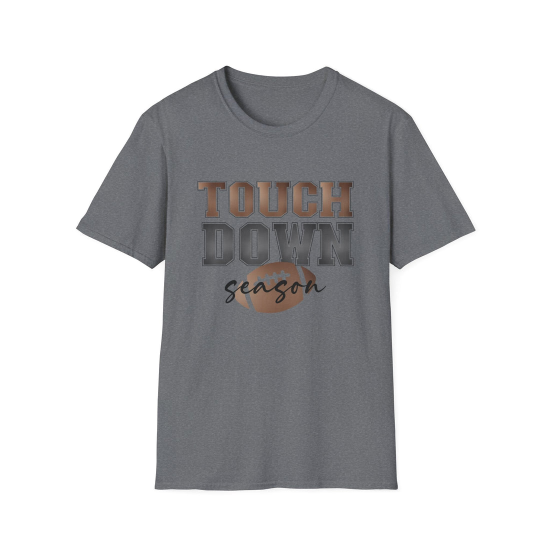 Touchdown Season Unisex Softstyle T-Shirt, Casual Tee, Football Fan Gear, Game Day Apparel, Sports Lover Gift - T-Shirt - Positively Sassy - Touchdown Season Unisex Softstyle T-Shirt, Casual Tee, Football Fan Gear, Game Day Apparel, Sports Lover Gift