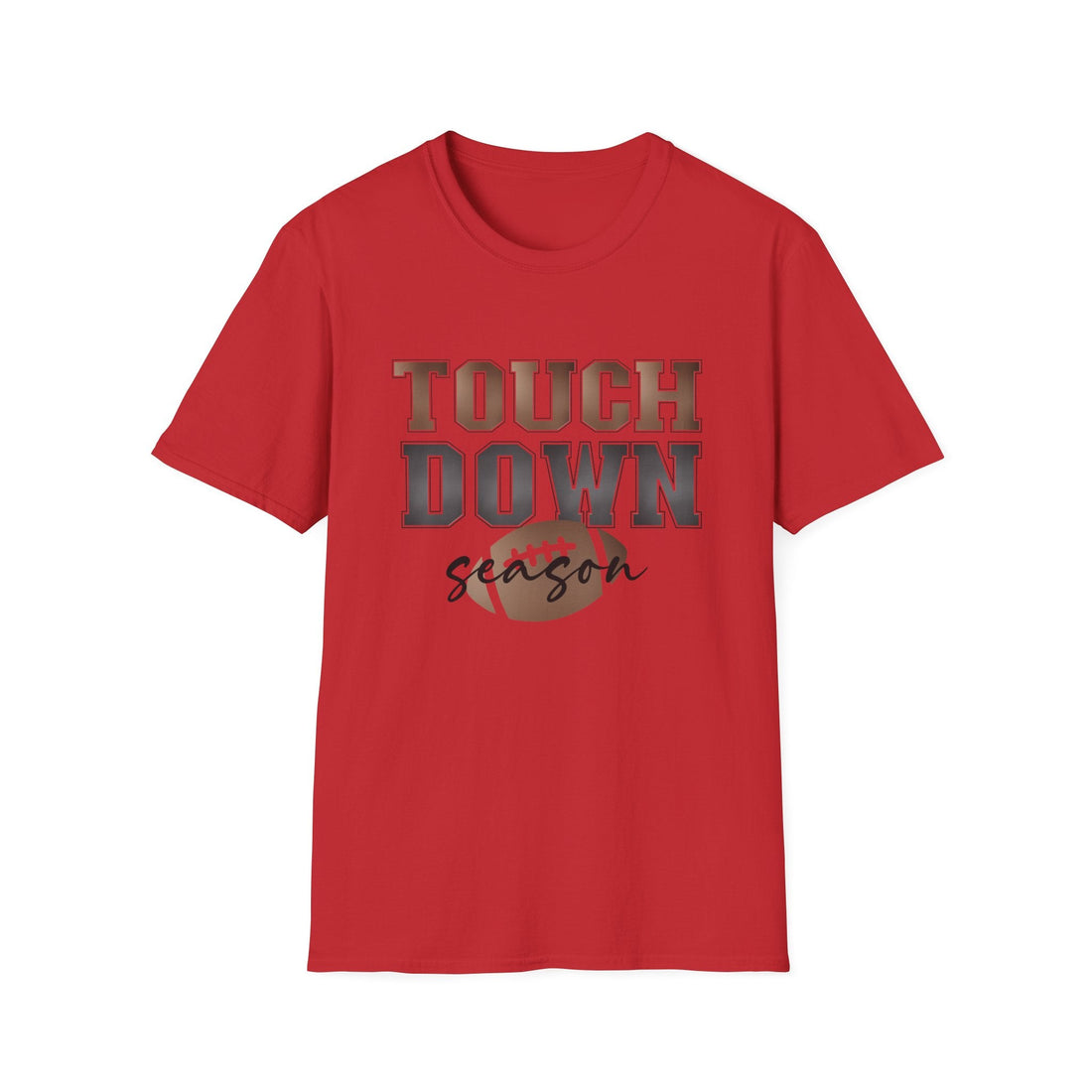 Touchdown Season Unisex Softstyle T-Shirt, Casual Tee, Football Fan Gear, Game Day Apparel, Sports Lover Gift - T-Shirt - Positively Sassy - Touchdown Season Unisex Softstyle T-Shirt, Casual Tee, Football Fan Gear, Game Day Apparel, Sports Lover Gift