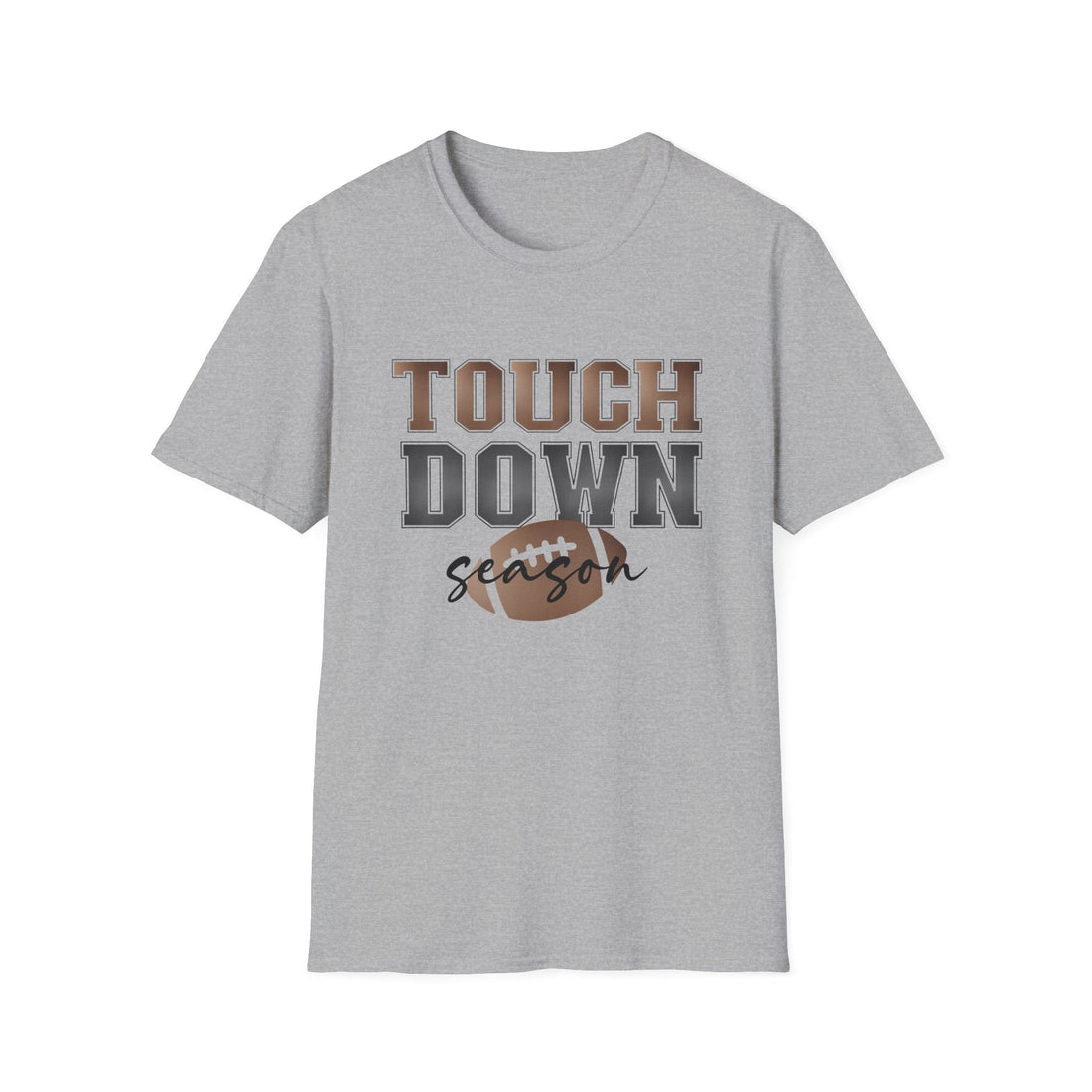 Touchdown Season Unisex Softstyle T-Shirt, Casual Tee, Football Fan Gear, Game Day Apparel, Sports Lover Gift - T-Shirt - Positively Sassy - Touchdown Season Unisex Softstyle T-Shirt, Casual Tee, Football Fan Gear, Game Day Apparel, Sports Lover Gift
