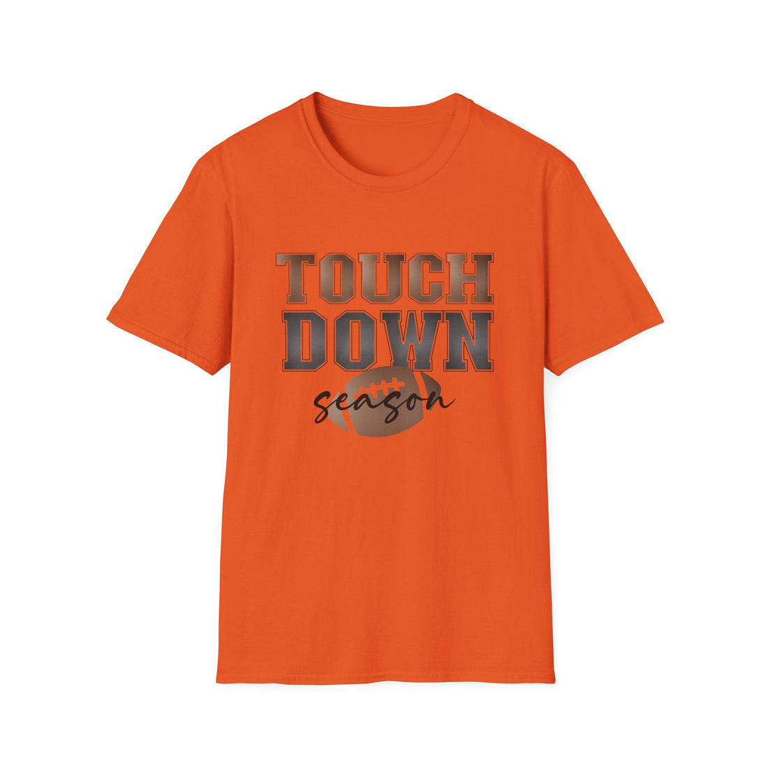 Touchdown Season Unisex Softstyle T-Shirt, Casual Tee, Football Fan Gear, Game Day Apparel, Sports Lover Gift - T-Shirt - Positively Sassy - Touchdown Season Unisex Softstyle T-Shirt, Casual Tee, Football Fan Gear, Game Day Apparel, Sports Lover Gift