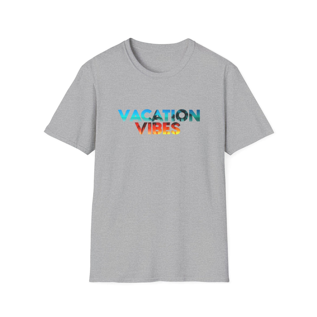 Vacation Vibes Unisex Softstyle T-Shirt - Perfect for Summer Adventures & Getaways - T-Shirt - Positively Sassy - Vacation Vibes Unisex Softstyle T-Shirt - Perfect for Summer Adventures & Getaways