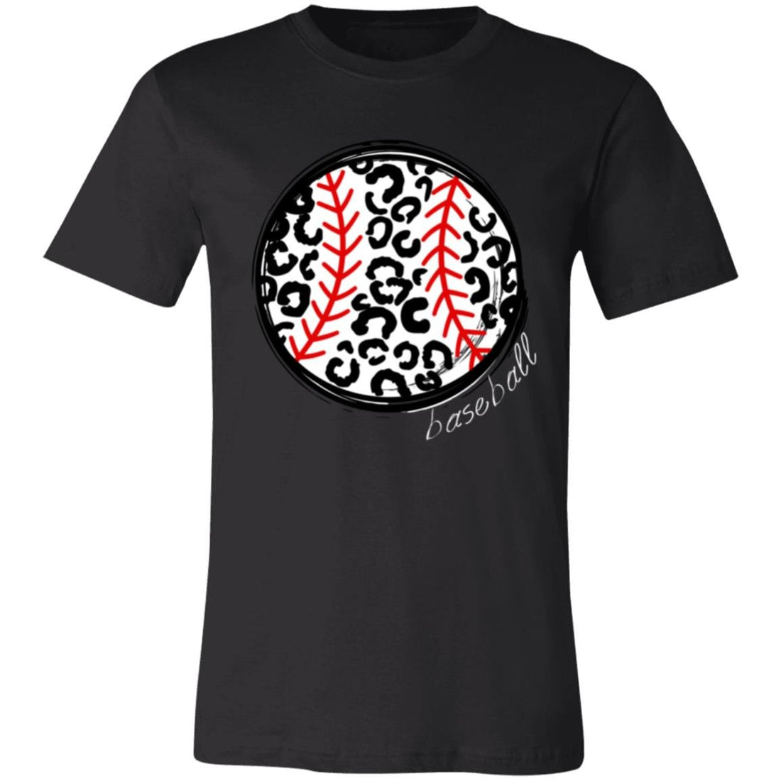 Baseball Cheetah Short-Sleeve T-Shirt - T-Shirts - Positively Sassy - Baseball Cheetah Short-Sleeve T-Shirt