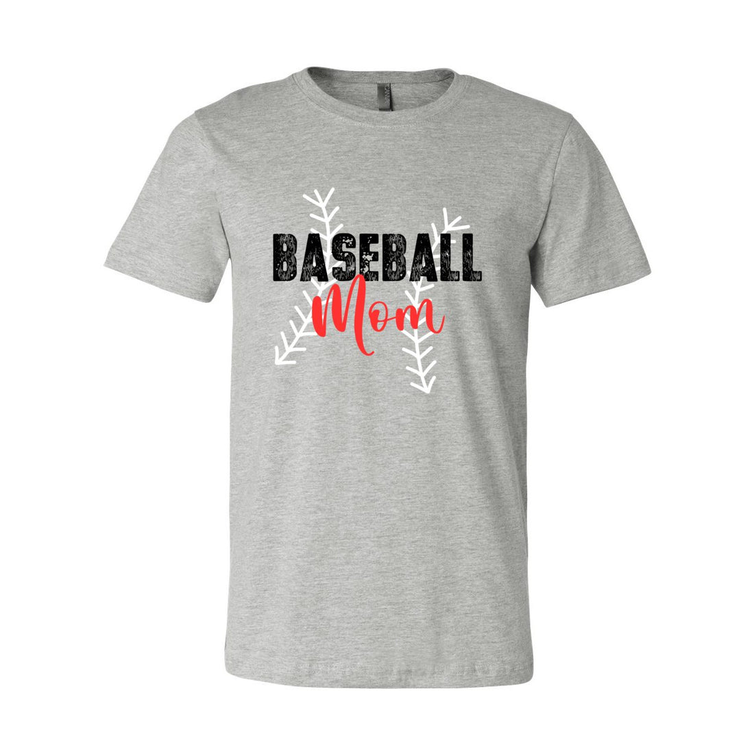 Baseball Stitch Mom Short Sleeve Jersey Tee - T-Shirts - Positively Sassy - Baseball Stitch Mom Short Sleeve Jersey Tee