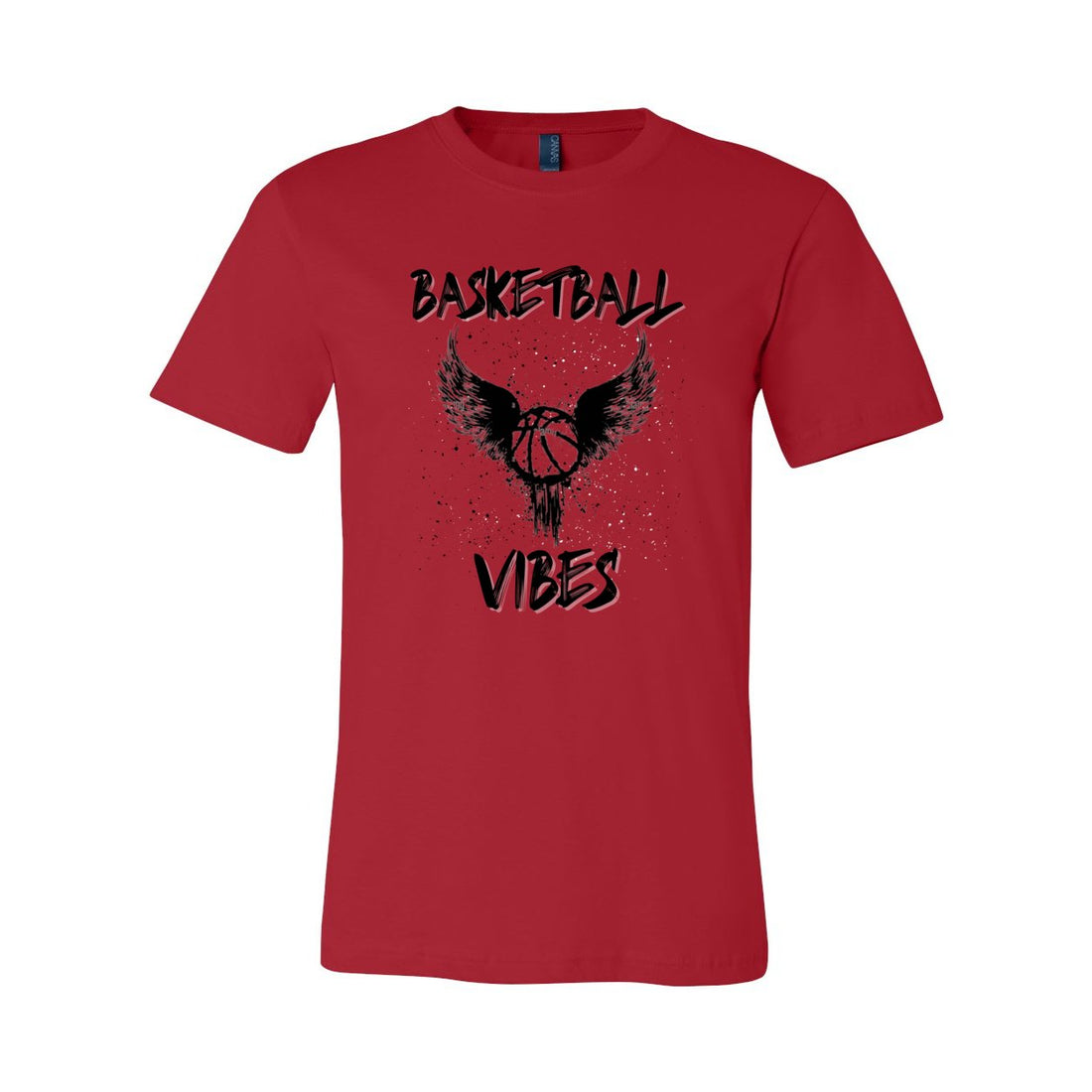Basketball Vibes Short Sleeve Jersey Tee - T-Shirts - Positively Sassy - Basketball Vibes Short Sleeve Jersey Tee