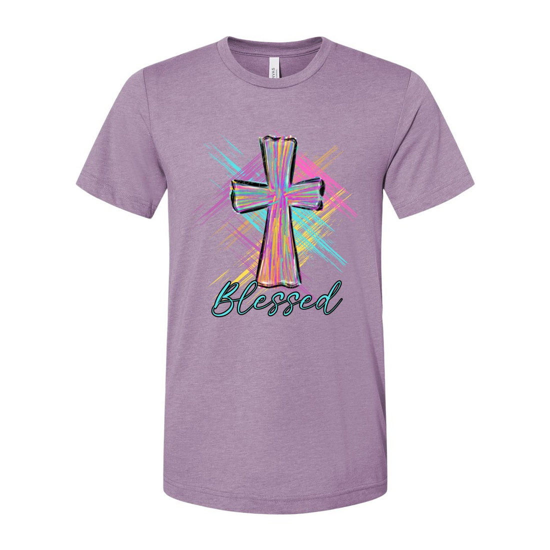Blessed Brush Stroke Tee - T-Shirts - Positively Sassy - Blessed Brush Stroke Tee