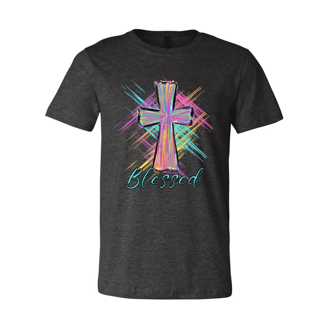 Blessed Brush Stroke Tee - T-Shirts - Positively Sassy - Blessed Brush Stroke Tee