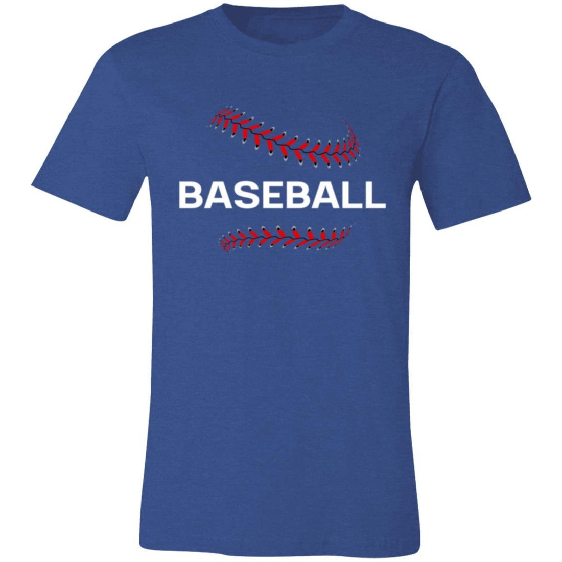 Bold Baseball Stitch Short-Sleeve T-Shirt - T-Shirts - Positively Sassy - Bold Baseball Stitch Short-Sleeve T-Shirt