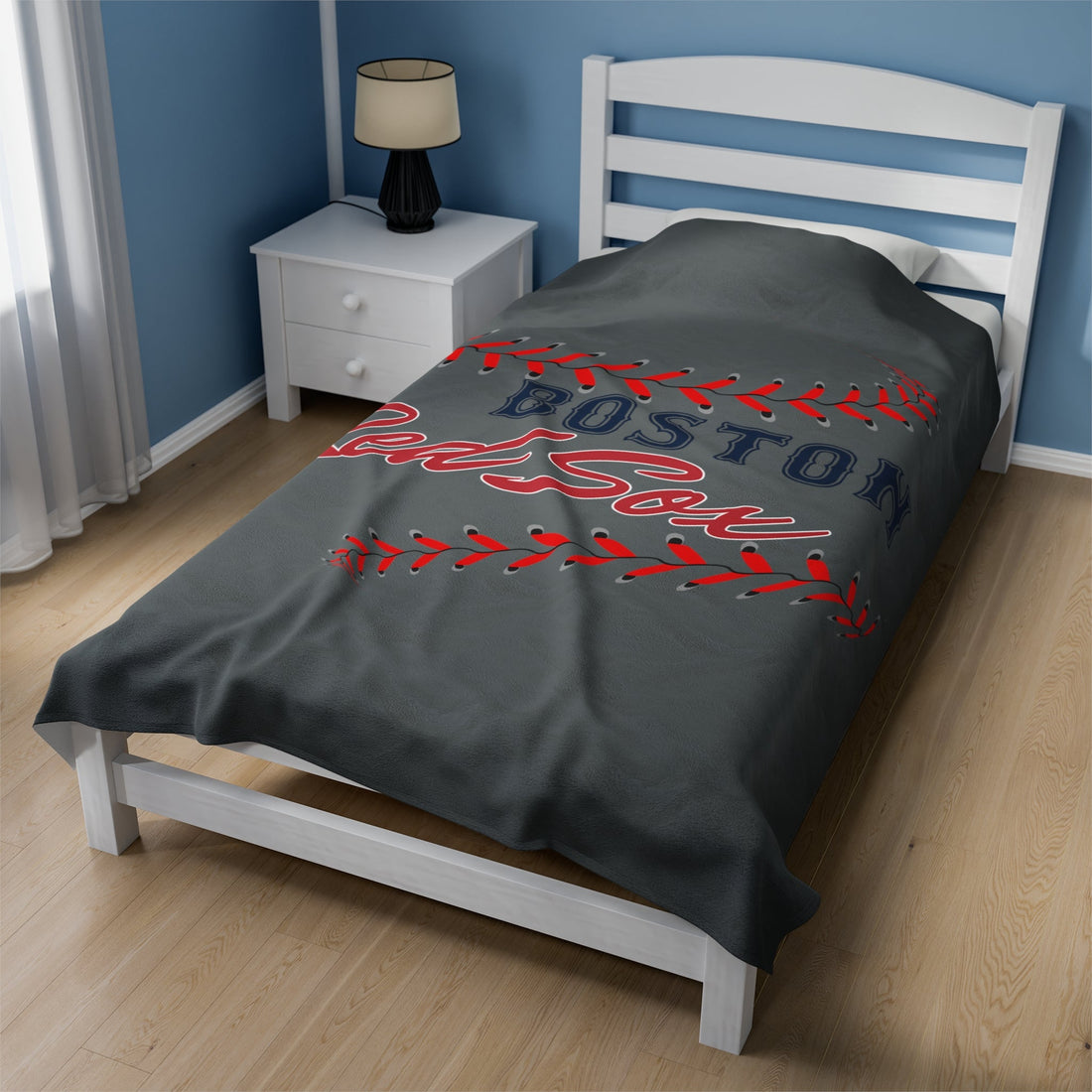 Boston Stitches Blanket - All Over Prints - Positively Sassy - Boston Stitches Blanket