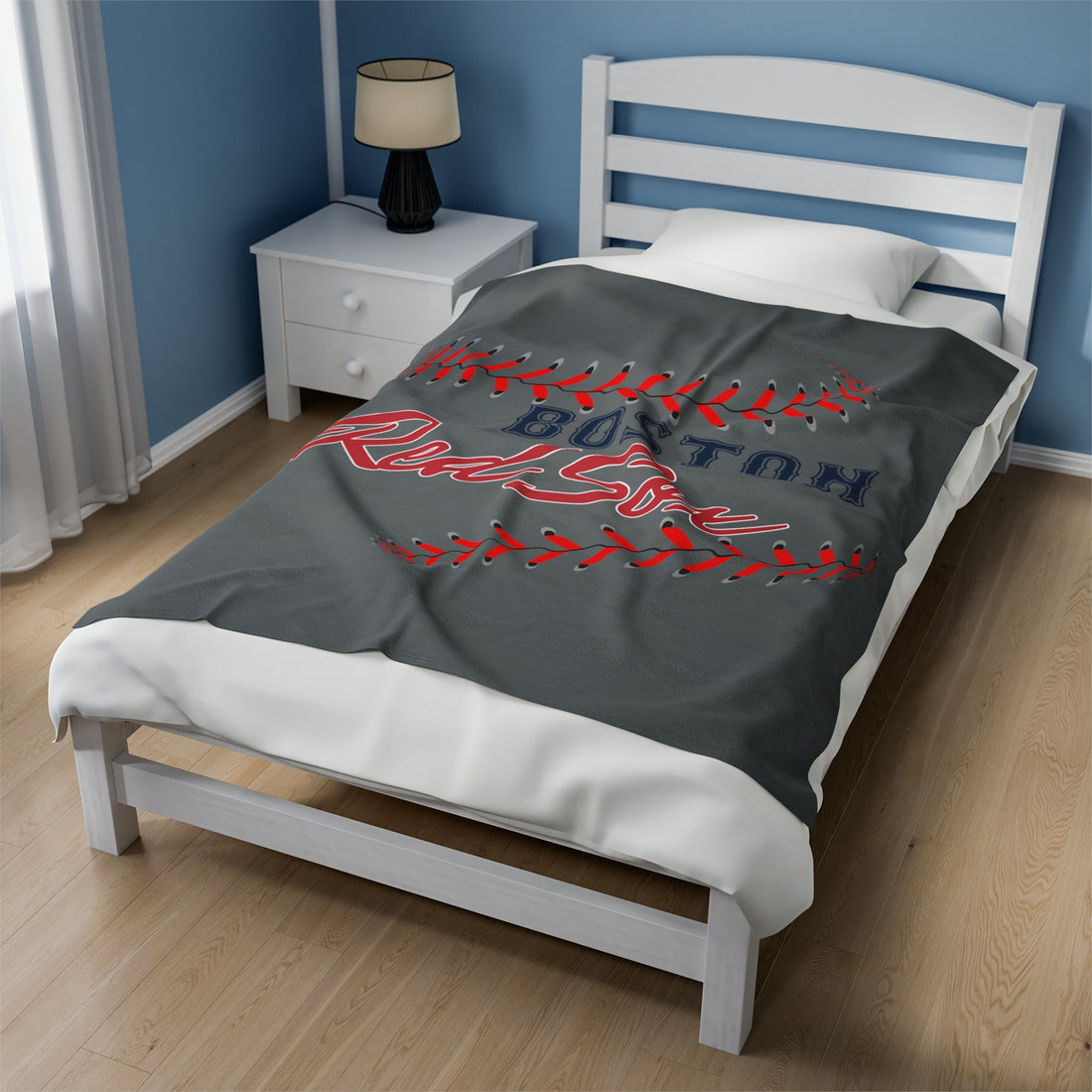 Boston Stitches Blanket - All Over Prints - Positively Sassy - Boston Stitches Blanket