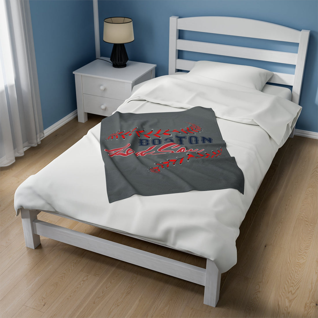 Boston Stitches Blanket - All Over Prints - Positively Sassy - Boston Stitches Blanket