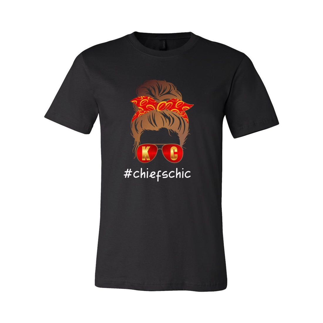 #CHIEFCHIC Opt 1 Brown Short Sleeve Jersey Tee - T-Shirts - Positively Sassy - #CHIEFCHIC Opt 1 Brown Short Sleeve Jersey Tee