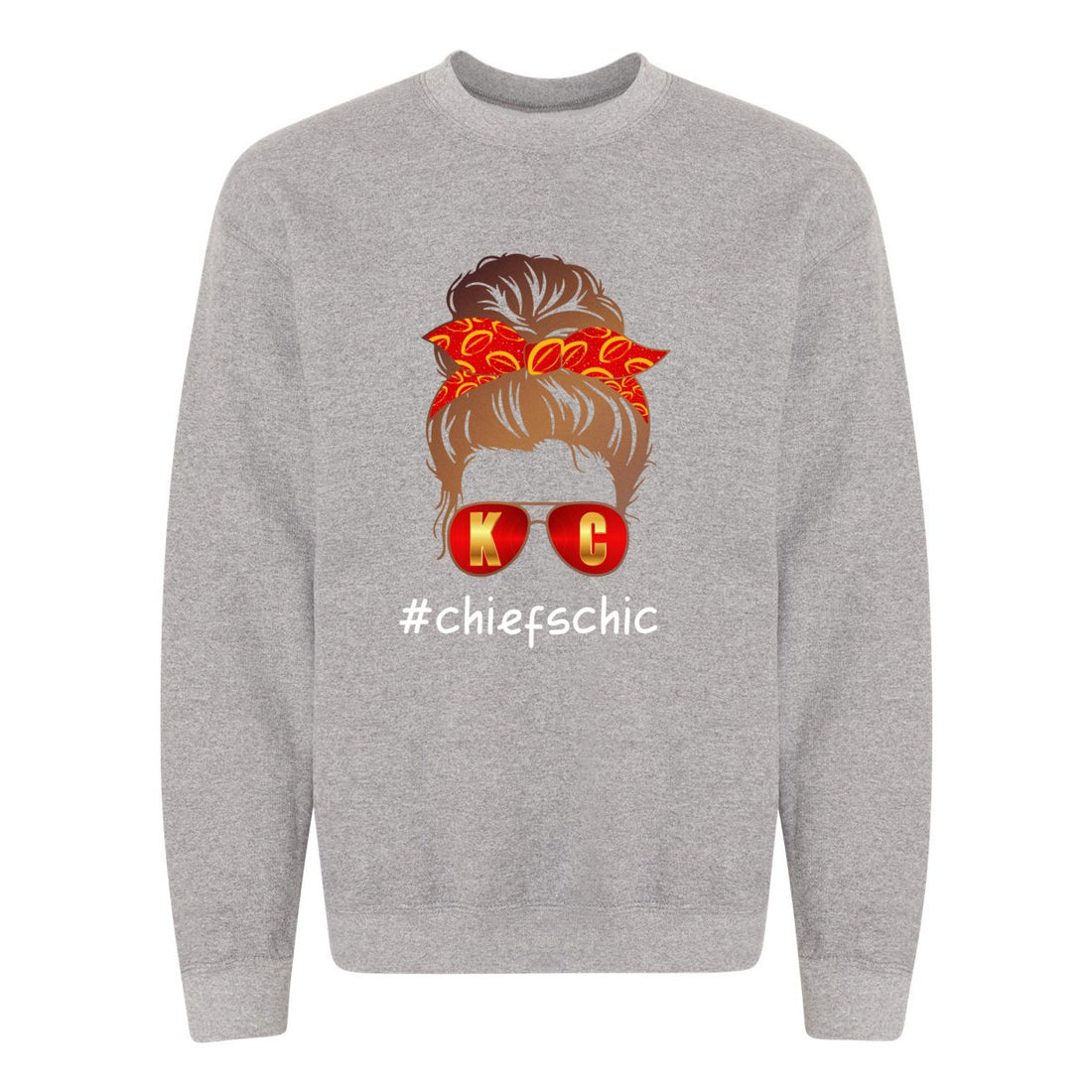 #CHIEFSCHIC Opt 1 Crewneck Sweatshirt - Sweaters/Hoodies - Positively Sassy - #CHIEFSCHIC Opt 1 Crewneck Sweatshirt