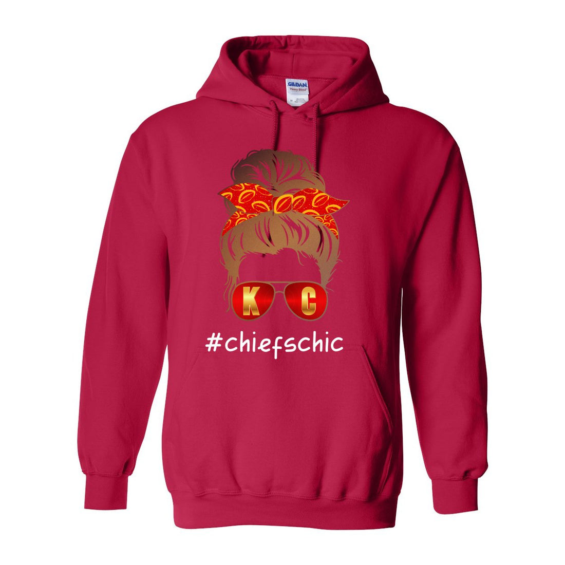 #CHIEFSCHIC Opt 1 Hooded Sweatshirt - Sweaters/Hoodies - Positively Sassy - #CHIEFSCHIC Opt 1 Hooded Sweatshirt