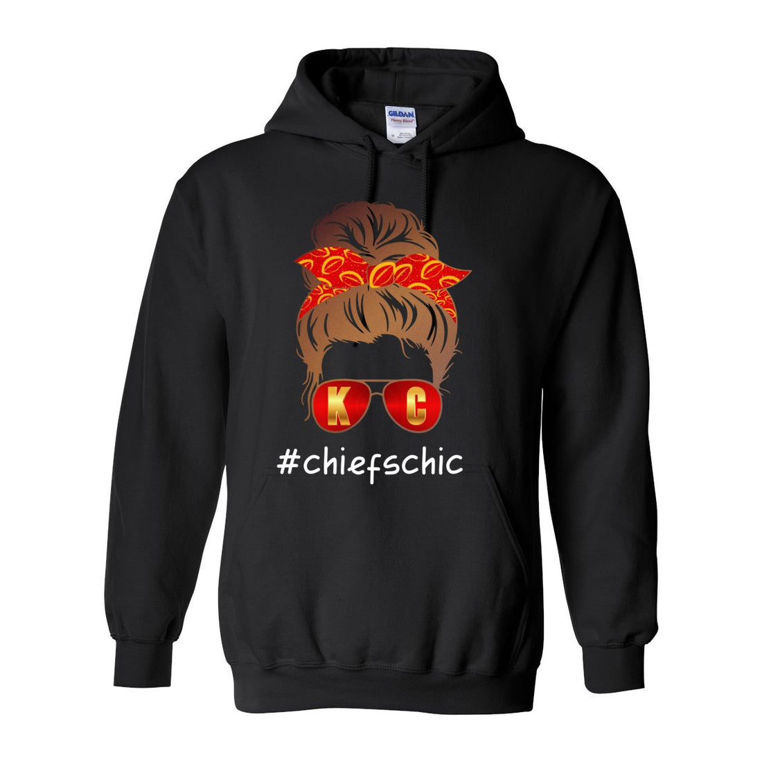 #CHIEFSCHIC Opt 1 Hooded Sweatshirt - Sweaters/Hoodies - Positively Sassy - #CHIEFSCHIC Opt 1 Hooded Sweatshirt