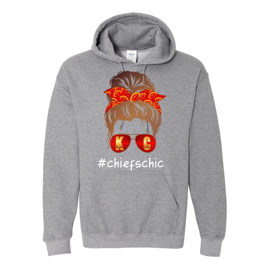 #CHIEFSCHIC Opt 1 Hooded Sweatshirt - Sweaters/Hoodies - Positively Sassy - #CHIEFSCHIC Opt 1 Hooded Sweatshirt