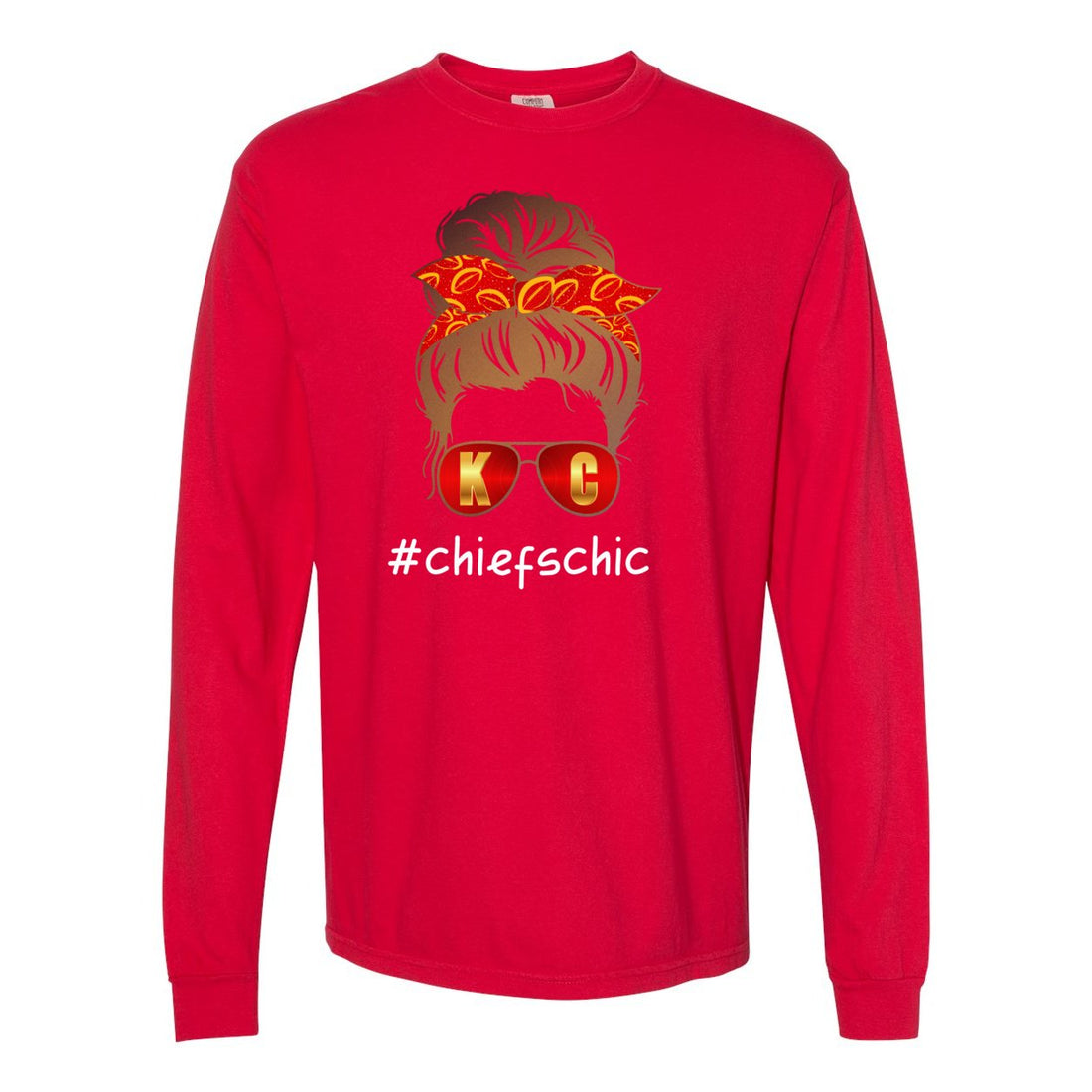 #CHIEFSCHIC Opt 1 Long Sleeve T-Shirt - Long Sleeve - Positively Sassy - #CHIEFSCHIC Opt 1 Long Sleeve T-Shirt