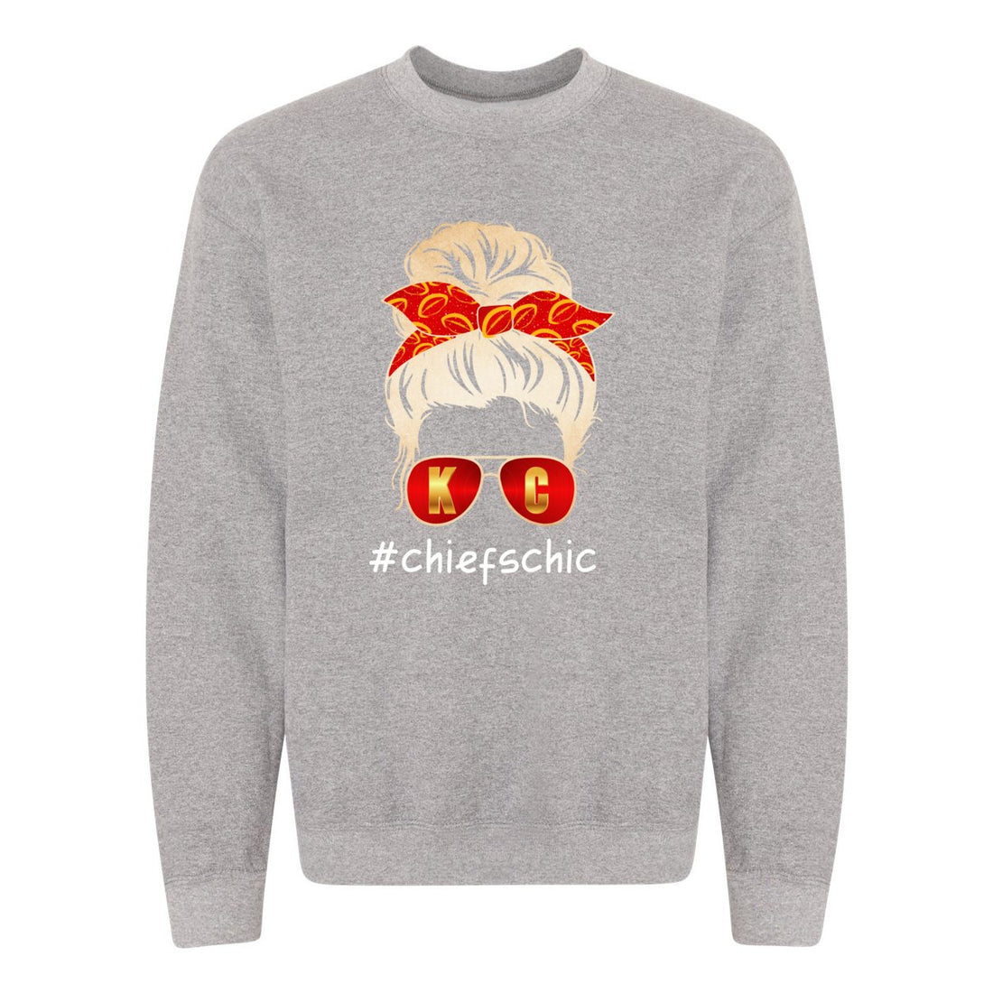 #CHIEFSCHIC Opt 2 Crewneck Sweatshirt - Sweaters/Hoodies - Positively Sassy - #CHIEFSCHIC Opt 2 Crewneck Sweatshirt