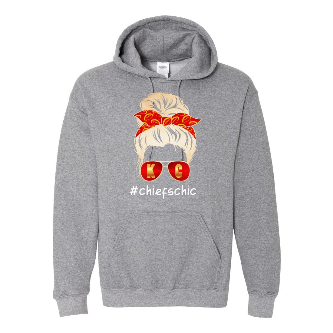 #CHIEFSCHIC Opt 2 Hooded Sweatshirt - Sweaters/Hoodies - Positively Sassy - #CHIEFSCHIC Opt 2 Hooded Sweatshirt