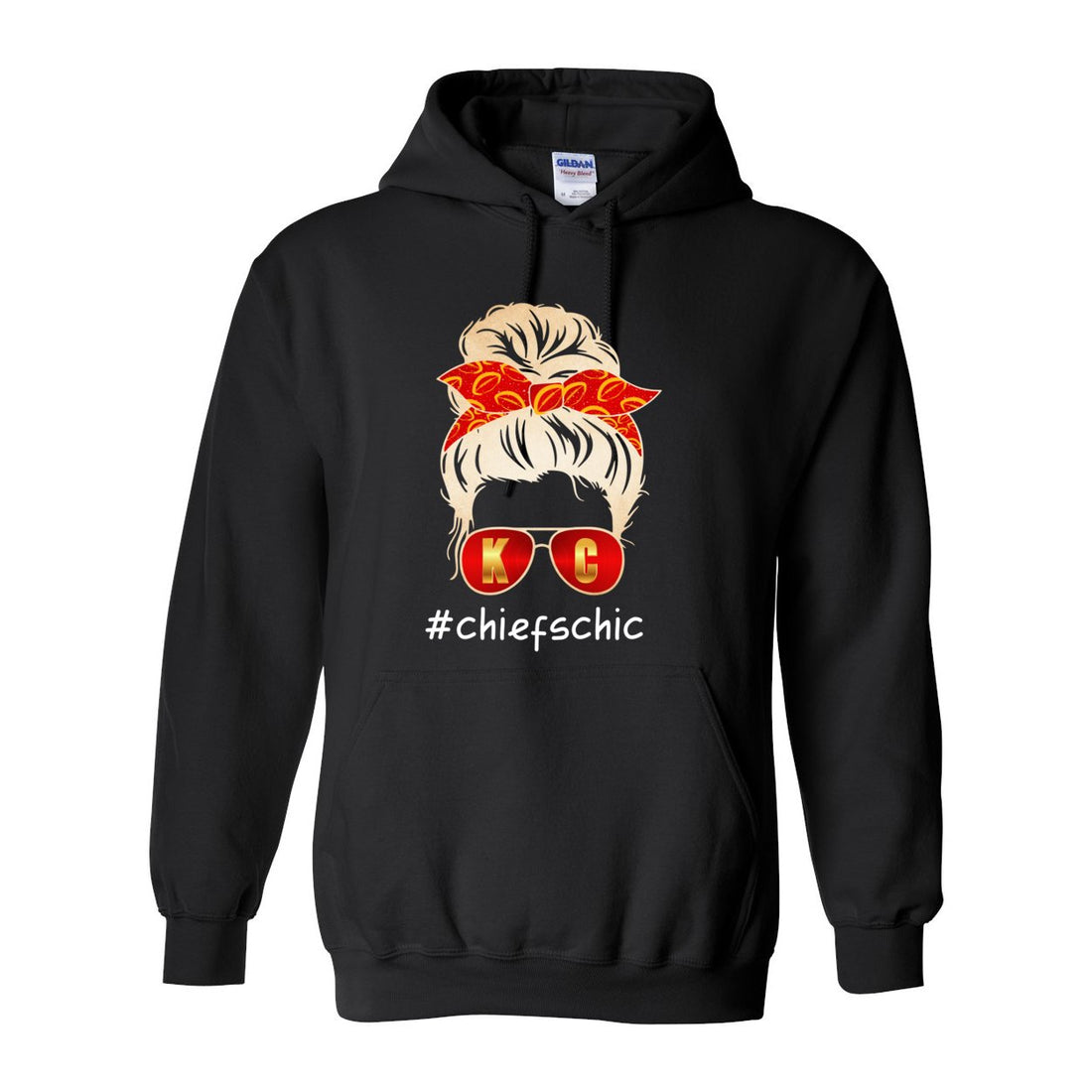 #CHIEFSCHIC Opt 2 Hooded Sweatshirt - Sweaters/Hoodies - Positively Sassy - #CHIEFSCHIC Opt 2 Hooded Sweatshirt